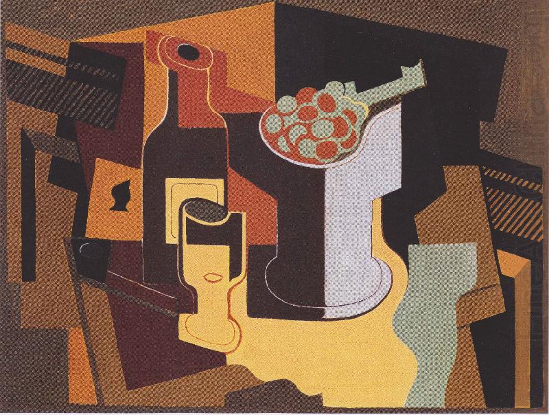 Flasche und Obstschale, Juan Gris